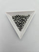 Fire-Polished Glass, Op. Chrome Metallic, 4mm Faceted Round, Approx. 100 per bag.