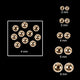 Gold 14K Plated Beads - 4mm