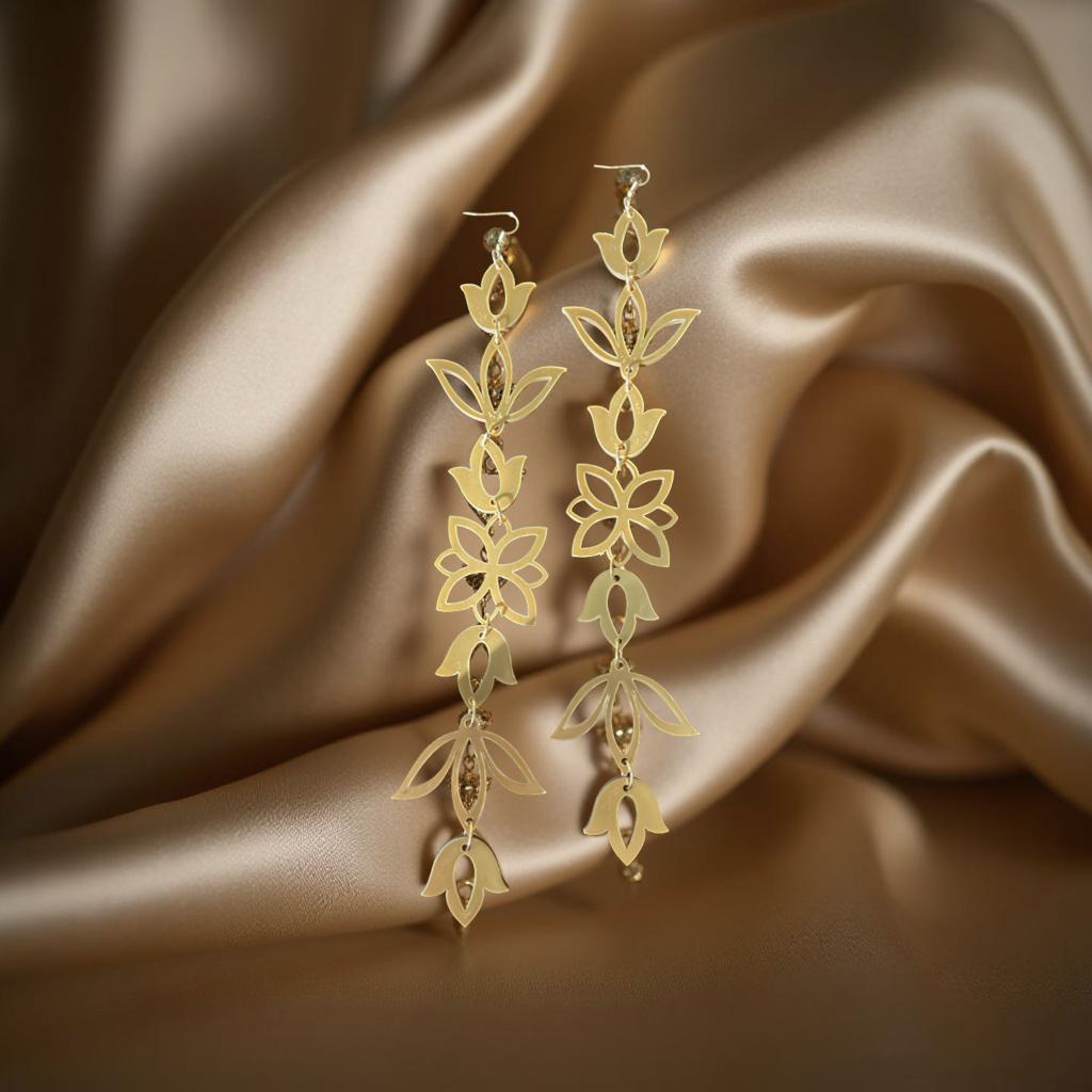 Layered Petal Drop Earring XXL (Ojibwe Dreams)