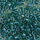 Miyuki Delica 11/0 5.2g Vial Green Teal Sparkle Chartreuse Lined