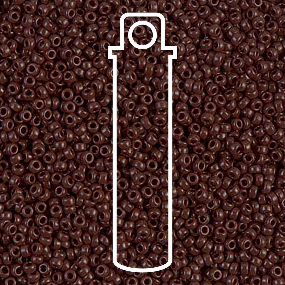 Miyuki Round 15/0 Opaque Chocolate 8.2 Gm