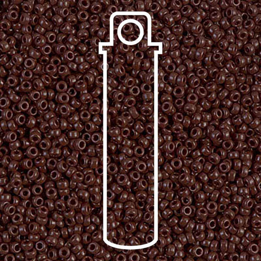 Miyuki Round 15/0 Opaque Chocolate 8.2 Gm