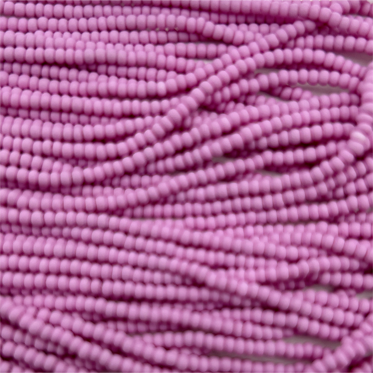 Czech 11/0 PermaLux Dyed Chalk Violet Matte Strung