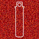 Miyuki Round 15/0 Matte Silver-Lined Flame Red  8.2 Gm/Tb