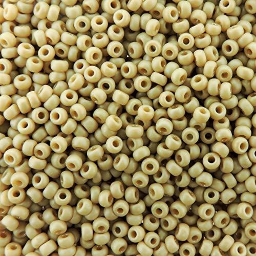 Miyuki Seed Bead 11/0 Frost Op Glaze Rnbw Ivory 24gm/Tb