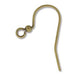 Hook Ear Wire 25 Mm W 2MM Ball Ant. Brass (72 Pcs)