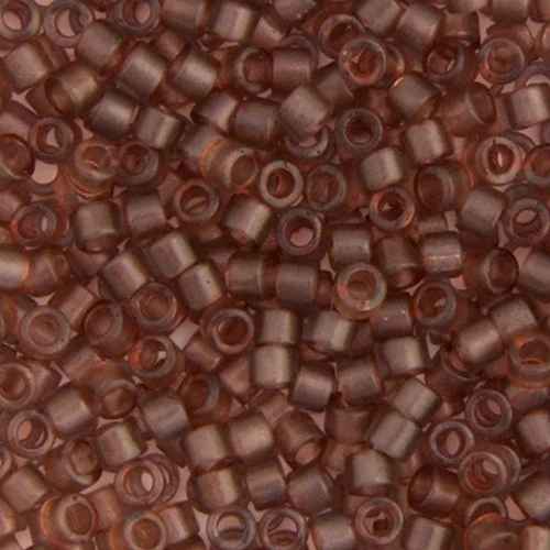 Miyuki Delica 11/0 5.2g Vial Dark Beige Transparent Matte-Dyed