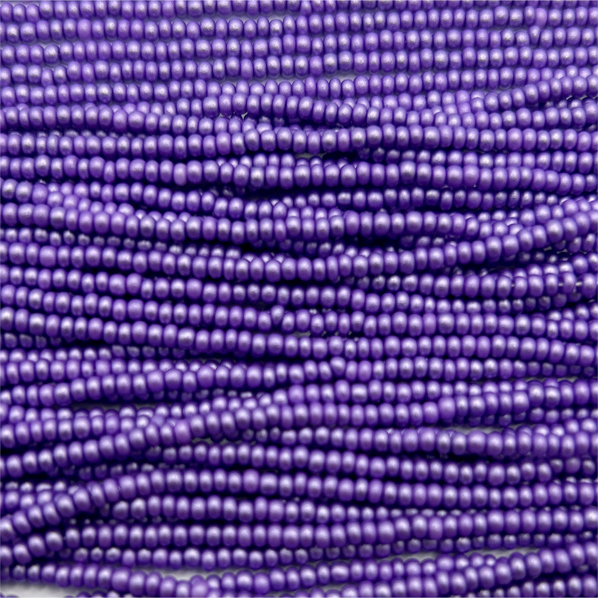 Czech11/0 PermaLux Dyed Chalk Lavender Strung