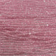 Cz 9/0 3 Cut Crystal/Pink Lined