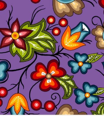 Native Floral-SG2 Purple-By Shannon Gustafson