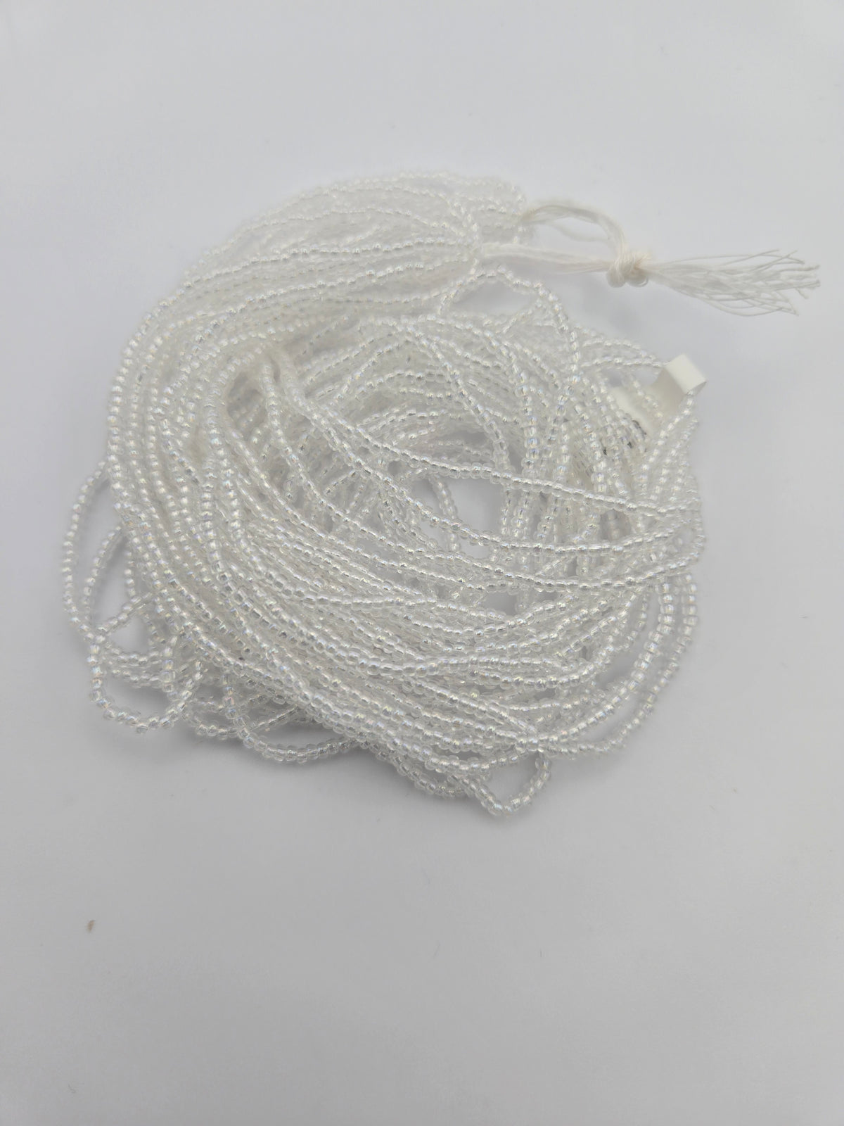 Czech 11/0 Tr Crystal AB Strung