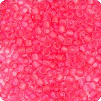 Miyuki Delica 11/0 5.2g Vial Pink Bubble Gum Transparent Dyed