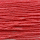 Czech Seed Bead 11/0 PermaLux Dyed Chalk Pink Strung