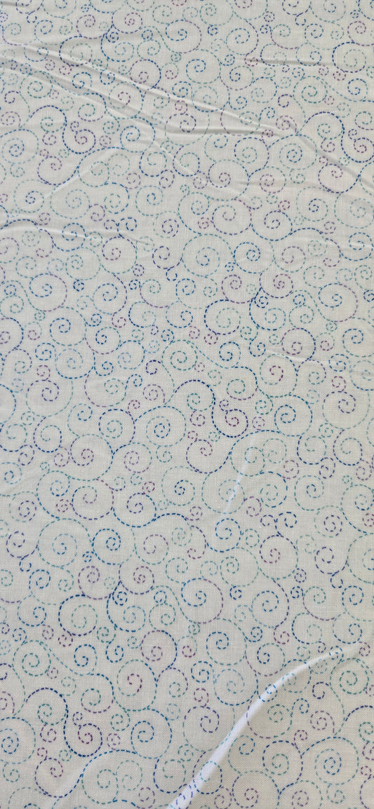 CF White Indigo Garden Swirls