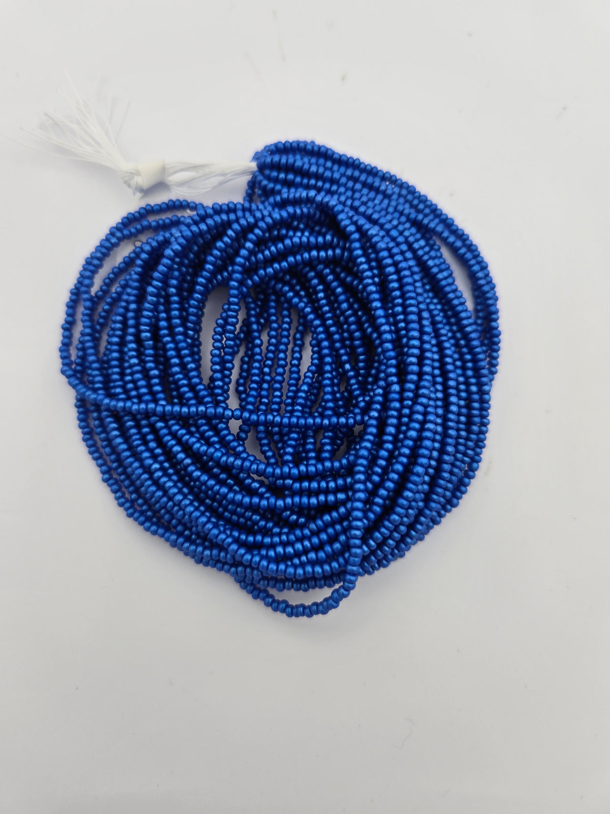 Czech 11/0 PermaLux Dyed Chalk Blue Strung