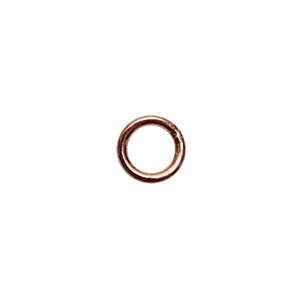 Soldered Jump Ring 6mm 20g Rose Gold Plate (50Pcs)