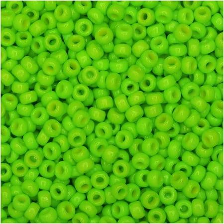 Miyuki Seed Bead 11/0 Duracoat Op Dyed Neon Green 23 Gm/Tb