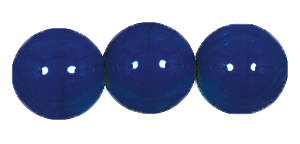 Glass Beads 6mm Op Navy Blue Round Smooth