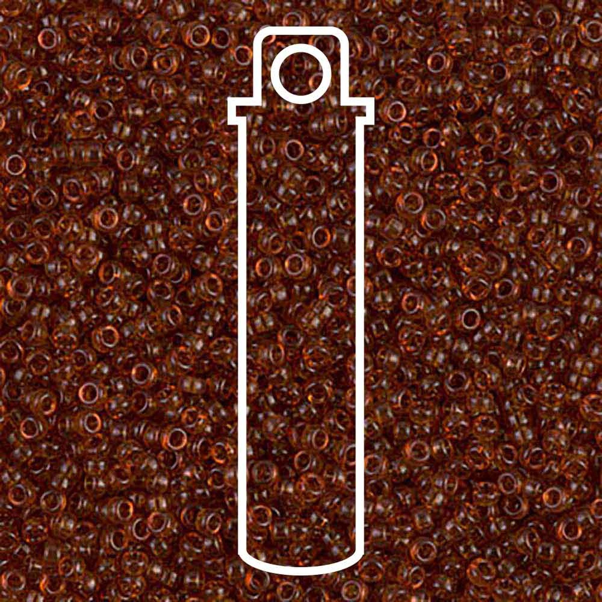 Miyuki Round 15/0 Transparent Dark Topaz  8.2 Gm/Tb