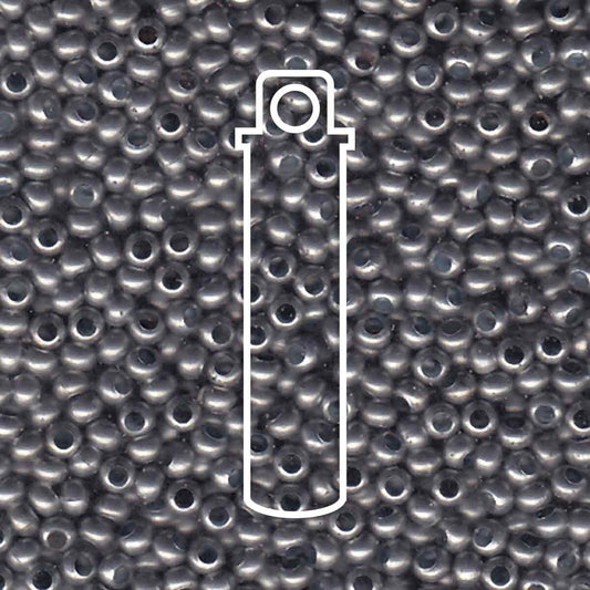 8/0 Matte Zinc Metal Seed Bead