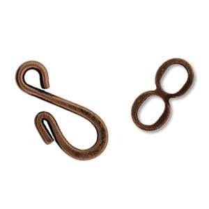 Hook & Eye Ant. Copper