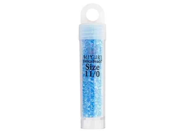 Miyuki Delica 11/0 5.2g Vial Blue Ocean Transparent AB