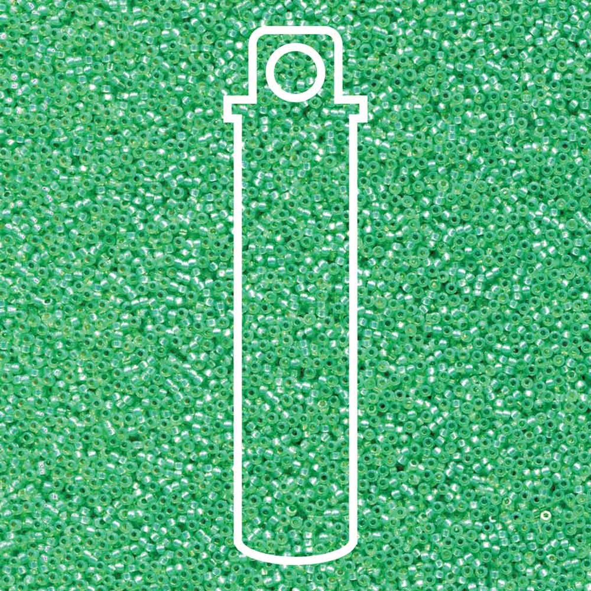 Miyuki Round 15/0 S/L Dyed Mint Green 8.2 Gram Tube
