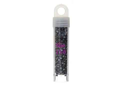 Delica 15/0 RD Dark Silver Grey AB Matte
