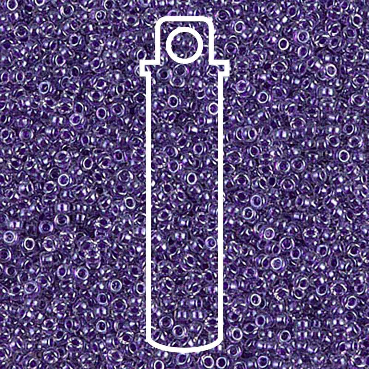 Miyuki Round 15/0 Sparkle Violet Lined Crystal 8.2 Gm/Tb