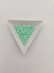 F/P 4mm Op. Lt. Green Silk Faceted Round (100 pc)