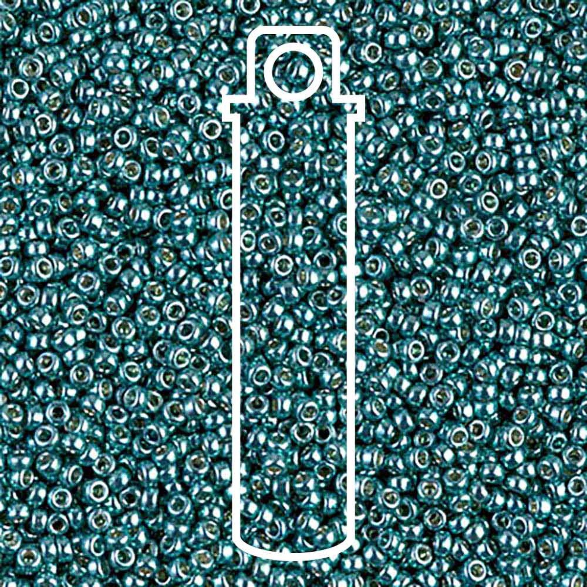 Miyuki Round 15/0 Duracoat Galvanized Seafoam-Appx 8.2gm Tb