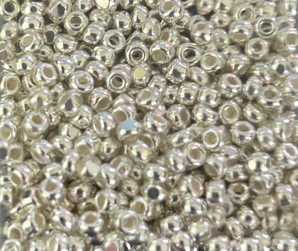 Cz 11/0 Cut Sterling Silver Metallic .20 oz Tube