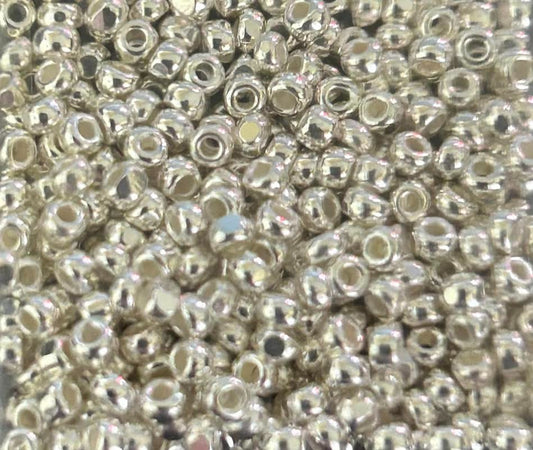 Cz 11/0 Cut Sterling Silver Metallic .20 oz Tube