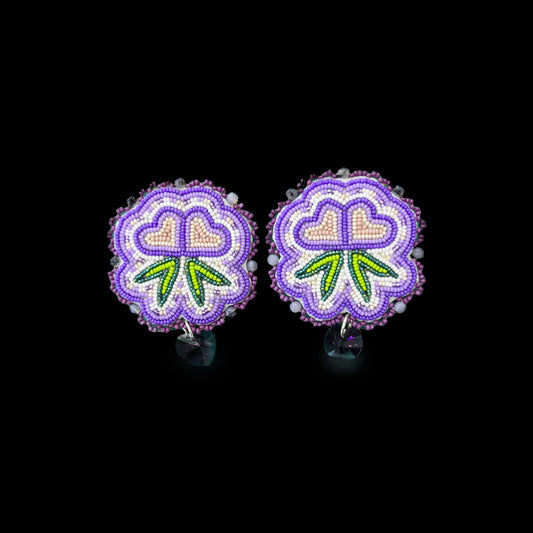 Beaded Floral Earrings (Tessa Begay)