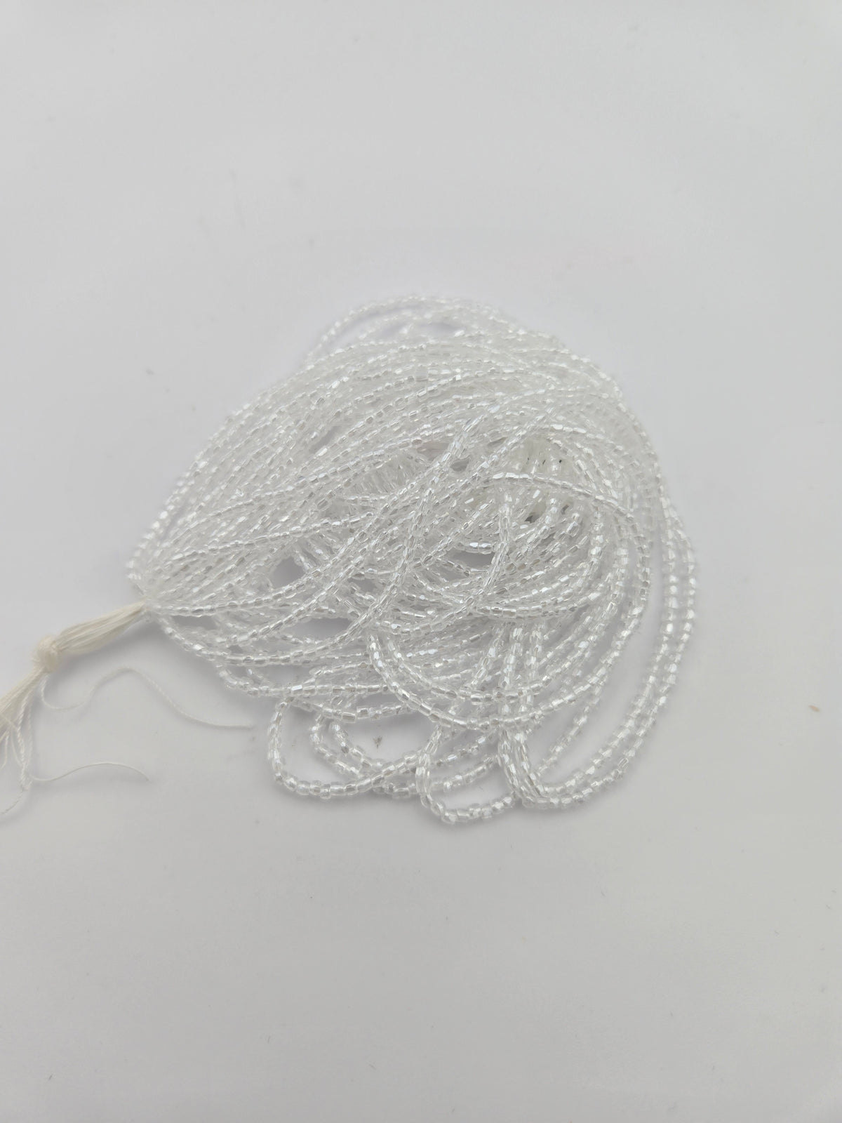 Cz 9/0 3 Cut Crystal Lustre Strung
