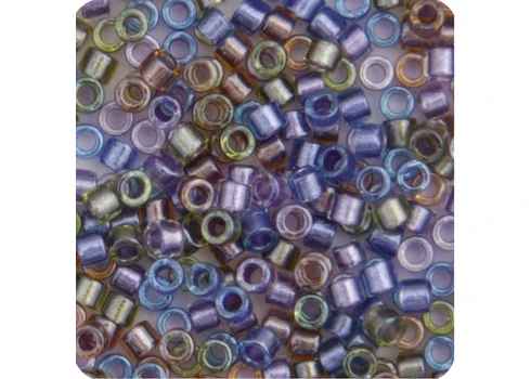 Miyuki Delica 11/0 5.2g Vial Purple Gold Sparkle Lined