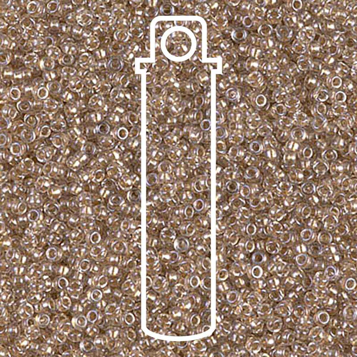 Miyuki Round 15/0 Sparkle Lt Bronze Lined Crystal