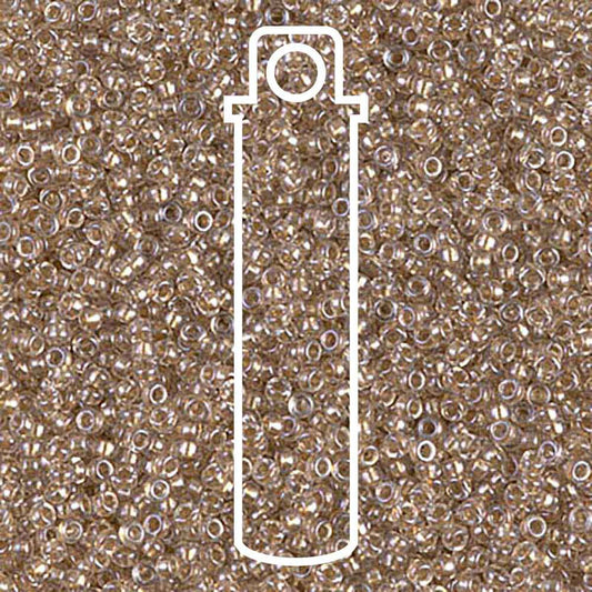 Miyuki Round 15/0 Sparkle Lt Bronze Lined Crystal