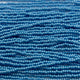 Czech Seed Bead 11/0 Op Blue Luster Strung