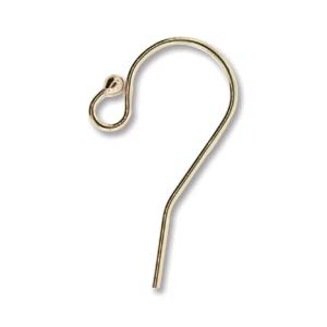 Hook Ear Wire W/ Ball End Gold Filled (2 pair)
