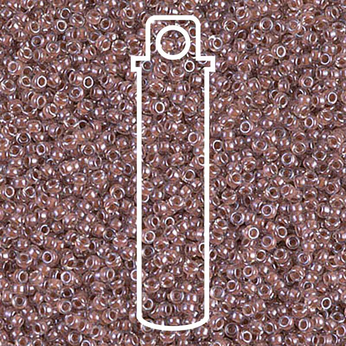 Miyuki Round 15/0 Cocoa Lined Crystal 8.2 Gm/Tb