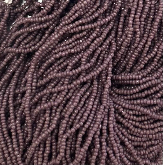 Czech 15/0 Cut Op Dark Mauve