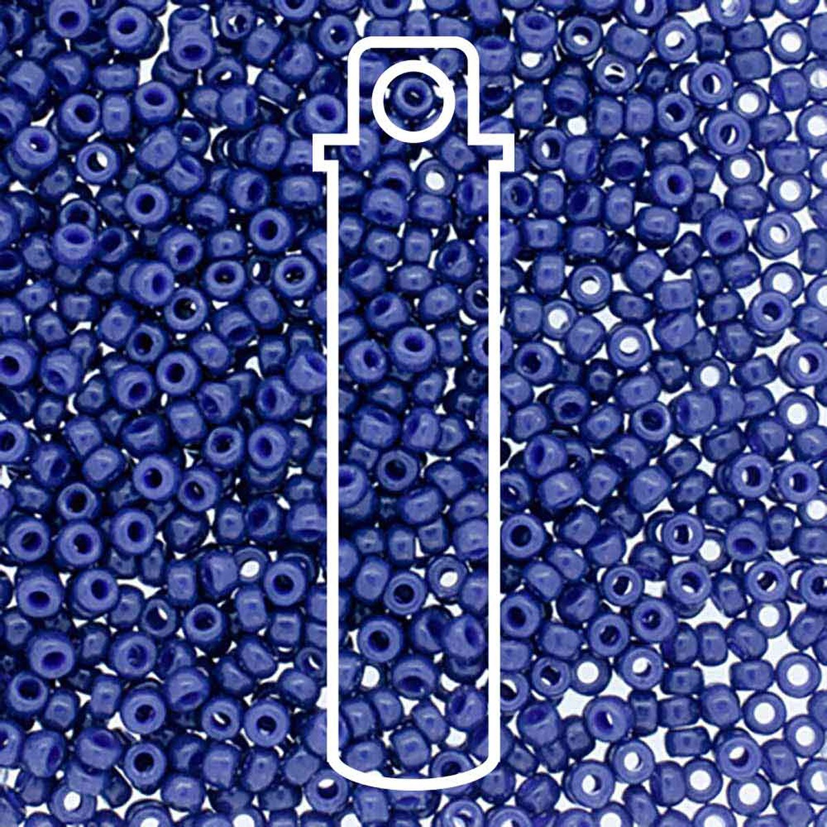 Miyuki Round 15/0 Tube Duracoat Opaque Navy Blue  8.2 Gm/Tb