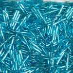 Czech Twisted Bugles 25mmS/L Aqua