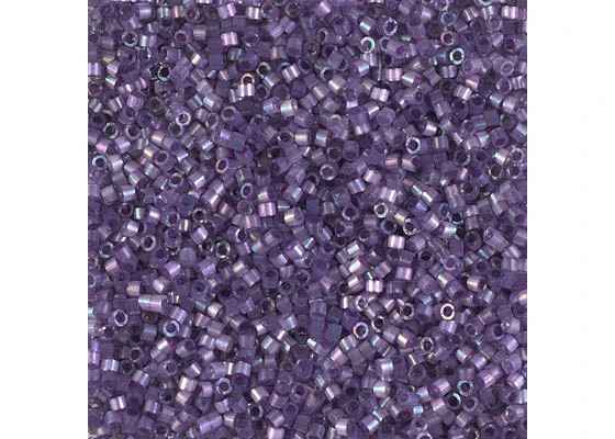 Miyuki Delica 11/0 5.2g Vial Dark Orchid AB Silk Inside Dyed
