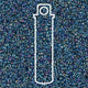 Miyuki Round 15/0 Lined Blue/Blue Ab 8.2g Tube