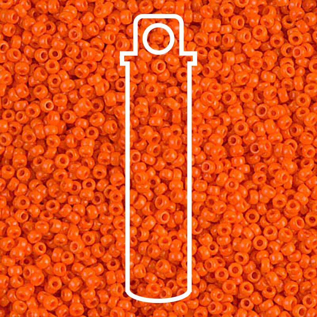 Miyuki Round 15/0 Opaque Orange