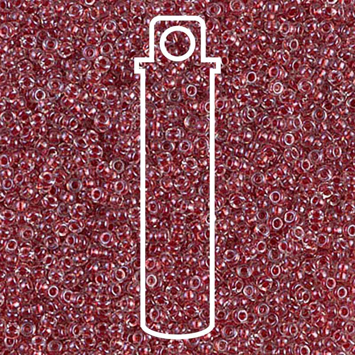 Miyuki Round 15/0 Sparkle Maroon Lined 8.2 Gm/Tb