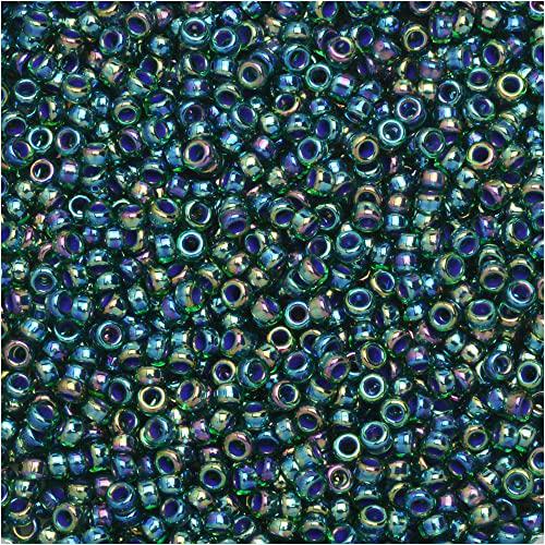 Miyuki Round 15/0 Luster Teal Iris  8.2 Gm/Tb