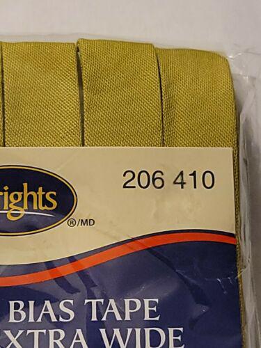 Wrights Bias Tape X Wide DBL Fold 3yd Dill Pickle